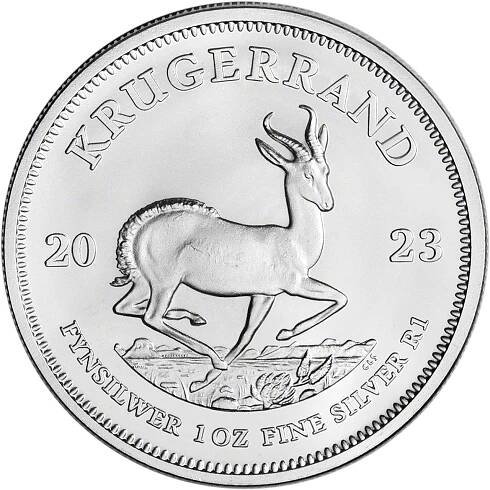 South Africa Silver Krugerrand Coin 1oz - Anax Gold