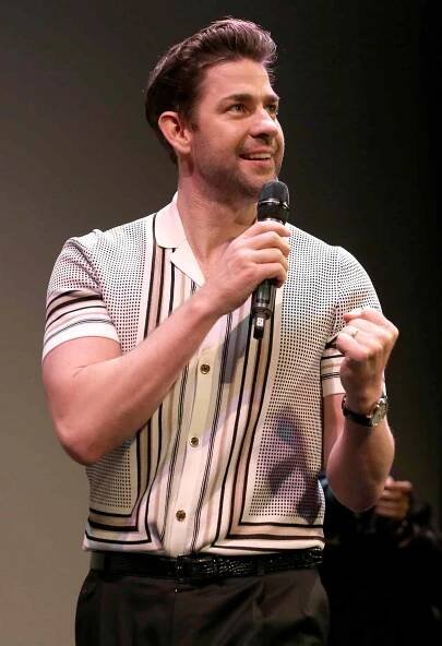 John Krasinski speaks onstage at the Austin screening of 'A Quiet Place Part II' at the The Paramount Theater on May 28, 2021 in Austin, Texas. 
