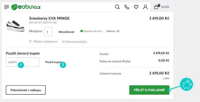 eobuv.cz slevové kódy -1290Kč / -30% – Září 2025