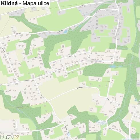Klidná - mapy | Kurzy.cz