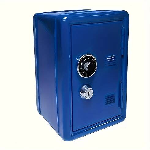 1pc Safe Bank, Mini Locker Small * Box Piggy Bank With Combination Lock And Key, Home Safe, Personal Safe For Home Documents, Money Jewelry