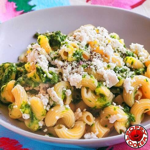 Cavatappi Con Rucola E Ricotta