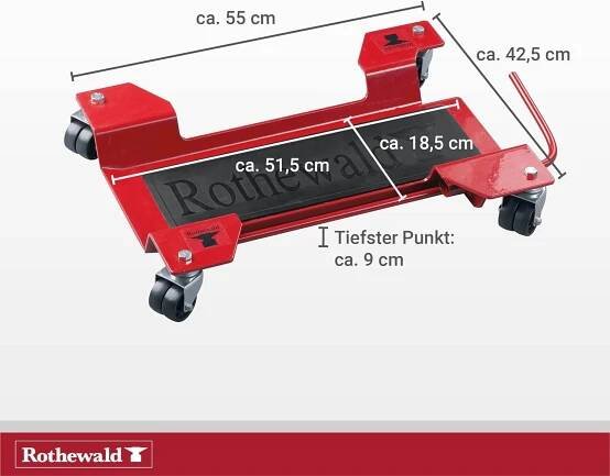 Rothewald Manipulační plošina pro motocykly o hmotnosti 250 kg Výrobce Rothewald