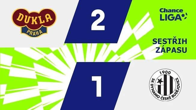 SESTŘIH: Dukla - České Budějovice 2:1. Dynamo sestupuje bez jediné výhry