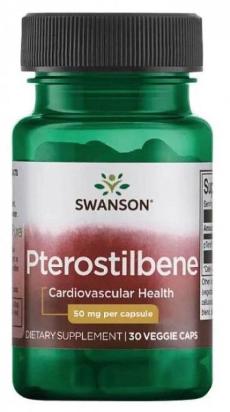 Swanson Pterostilben - 50 mg, 30 rostlinných kapslí