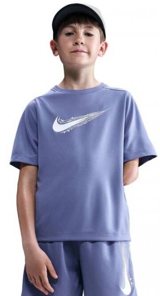 Chlapecká trička Nike Boys Multi Dri-FIT Short-Sleeve Top - world indigo/white - Fialový od 519 Kč - Heureka.cz