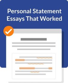 Essay Examples: Writing the Personal Statement