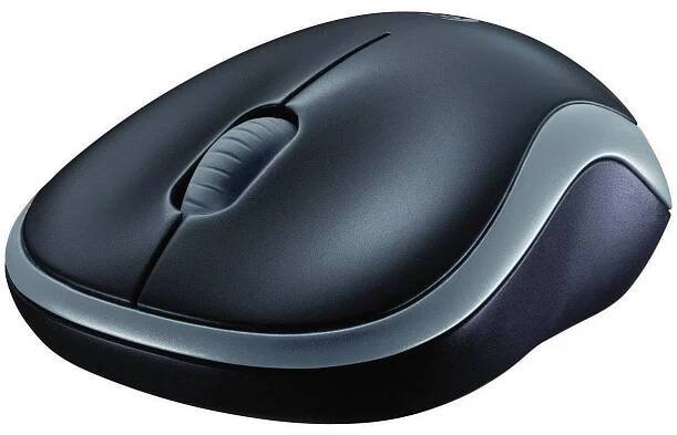 Logitech M185 optická myš, přenos bezdrátový, 2 tlačítko, 1000 dpi, šedá : Půhy.cz