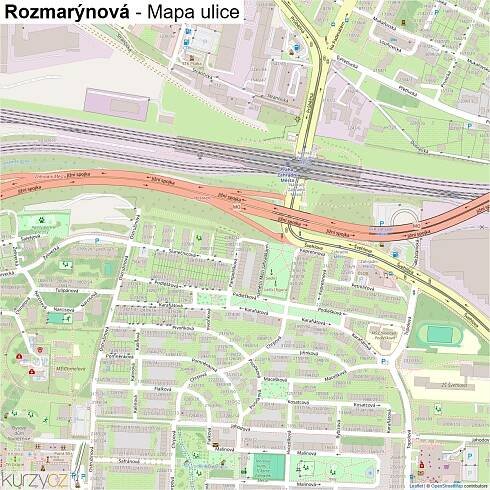 Rozmarýnová - mapy | Kurzy.cz
