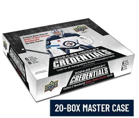 2024-25 Upper Deck Credentials Hockey Hobby 20-Box MASTER CASE