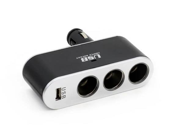 Roztrojka zapalovače s USB DC 12-24V