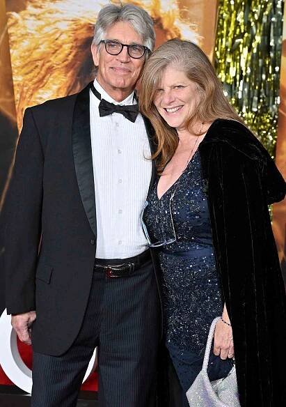 Eric Roberts and Eliza Roberts attend the "Babylon" Global Premiere Screening on December 15, 2022 in Los Angeles, California.