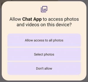 Android 14 - požadavek na přístup k fotkám v zařízení