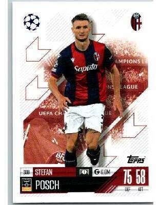 fotbalová kartička 2024-25 Topps Match Attax UEFA Club Competitions 338 Stefan Posch (Bologna FC 1909)