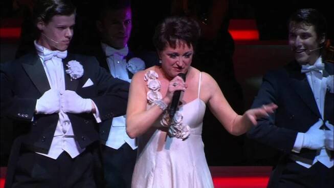 Caroline O'Connor sings at the opening concerts of Melbourne's Hamer Hall June 2012