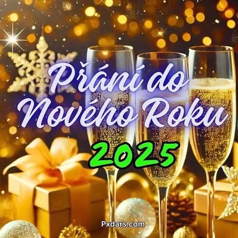 245+ Přání do Nového Roku 2025 Obrázky, GIF, Foto Zdarma