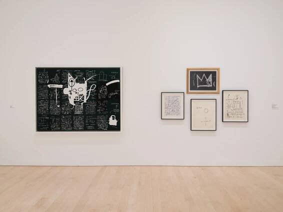Installation view. Artwork © Estate of Jean-Michel Basquiat. Licensed by Artestar, New York. Photo: Jeff McLane