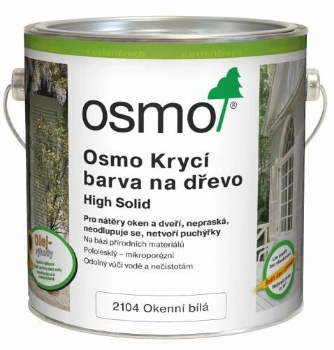 Osmo Krycí barva na dřevo 2,5 l bílá
