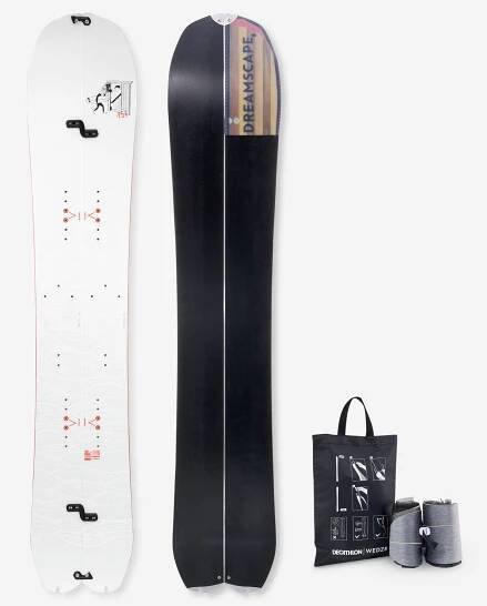 Splitboard set: prkno splitboard pro dospělé + pásy řezané na míru