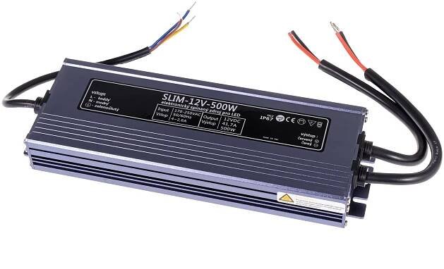 LED zdroj 12V 500W SLIM-12V-500W | T-LED