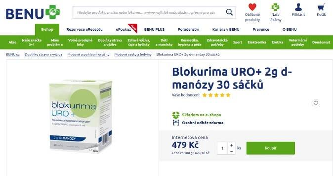 blokurima uro recenze