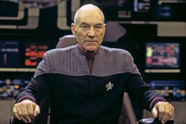 Editorial use only. No book cover usage. Mandatory Credit: Photo by Moviestore/Shutterstock (1606908a) Star Trek: Nemesis, Patrick Stewart Film and Television