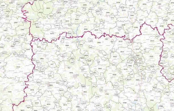 CSmap | Mapa PSČ