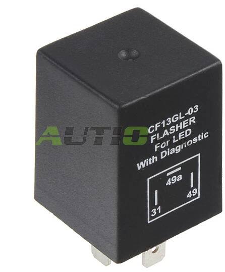 Přerušovač blinkrů LED, 12V, 1-10A pro evropské vozy | AUTIO