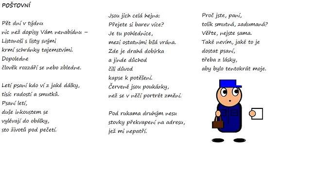 báseň poštovní