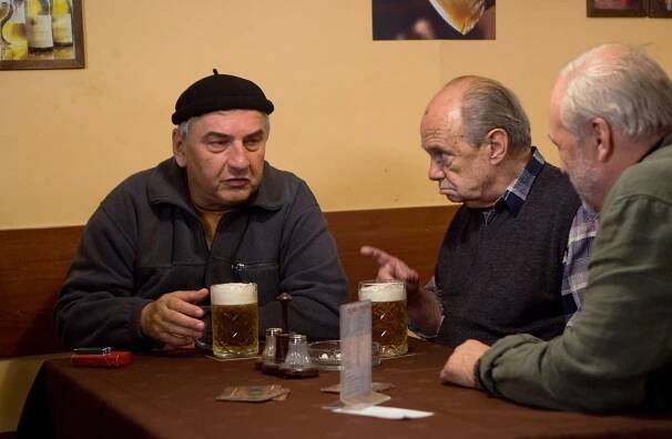 3 plus 1 s Miroslavem Donutilem - Upratovačka - Z filmu - Miroslav Donutil, Milan Stehlík