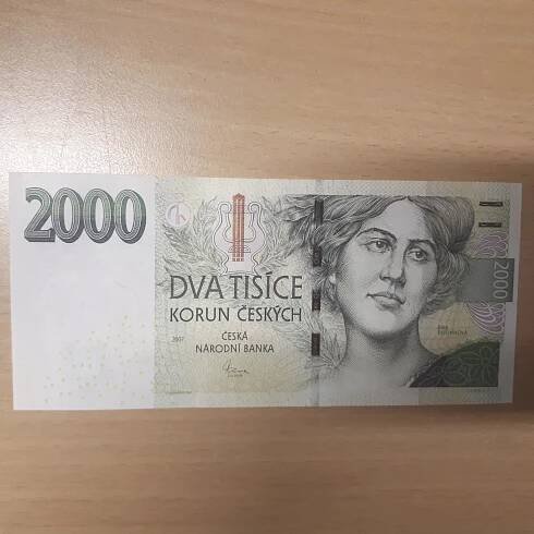 Bankovka Kč 2000, serie T25, UNC - Bankovky