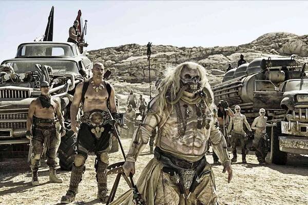 Richard Norton, Nathan Jones, and Hugh Keays-Byrne in 'Mad Max: Fury Road'