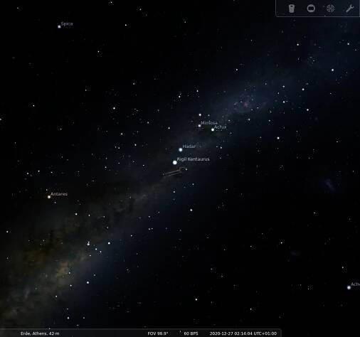 depiction in Stellarium by Fabien Chéreau (since 2000 CE)