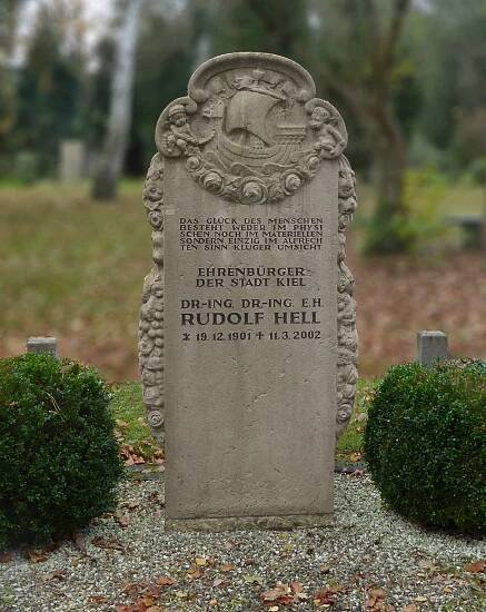 Grabstein Dr.-Ing Rudolf Hell