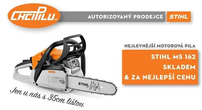 Nejlevnější pila STIHL MS 162 skladem za nejlepší cenu.