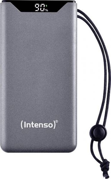 Intenso F20000 powerbanka Li-Pol, 20000 mAh, Quick Charge, Dodávka energie, USB-A, USB-C®, šedá
