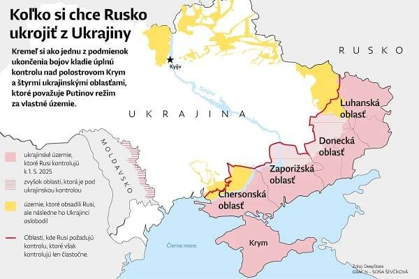 Rusko požaduje okrem Krymu aj úplné obsadenie štyroch ukrajinských oblastí, hoci ich plne nekontroluje. Experti...