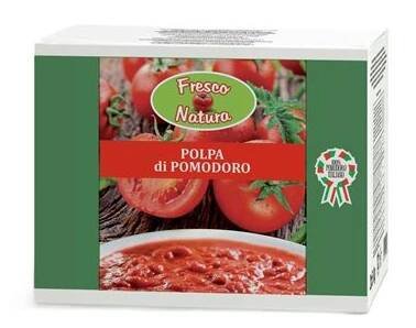 Fresco Natura rajčata drcená loupaná (Polpa di pomodoro) 2x5kg Dolce Italia