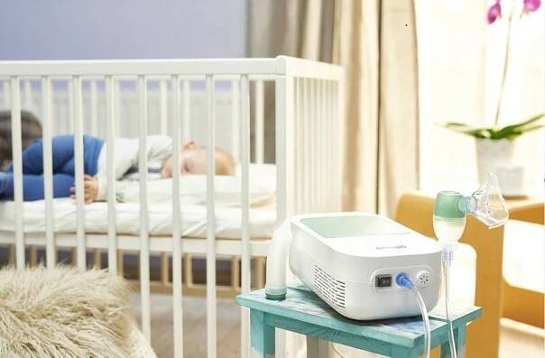 Inhalátor kompresorový OMRON DuoBaby (NE-C301-E) bílý | DATART