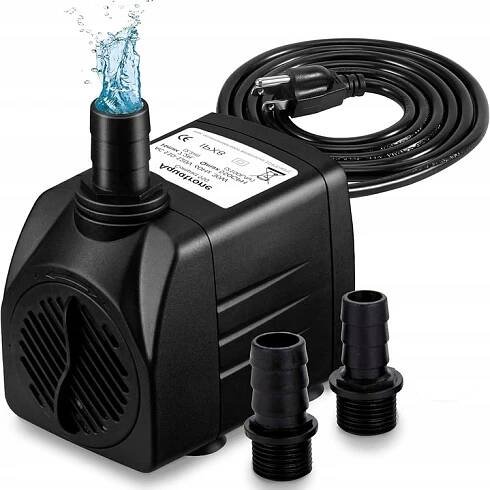 MINI VODNÍ PUMPA DO AKVARIJNÍHO TERÁRIA 600 L/H 10 W, REGULOVATELNÉ MNOŽSTVÍ VODY