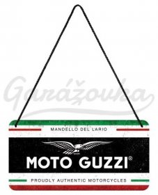 Plechová cedule Moto Guzzi (Italian Motorcycles) 10 x 20 cm | Garážovka.cz