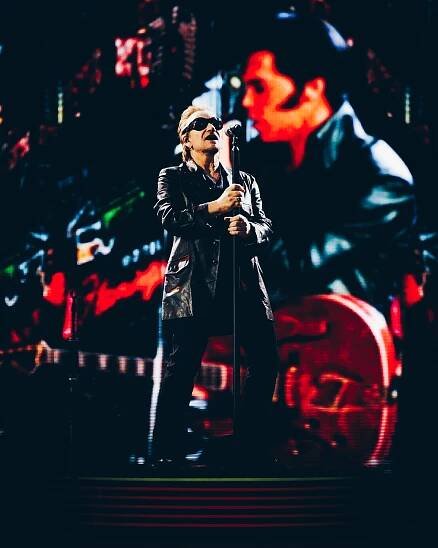 U2 LIVE PERFORMING IN LAS VEGAS THE SPHERE SHOWING ELVIS PRESLEY - SUPPLIED :   - 29 / 30 SEPTEMBER 2023.