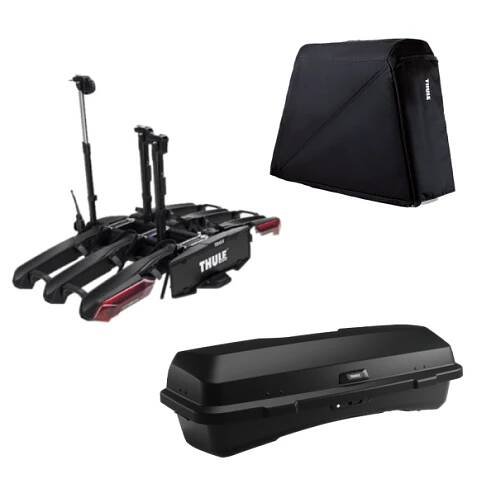 Thule Epos 3 979 + box Thule SANTU 9094 + vak Thule 9793