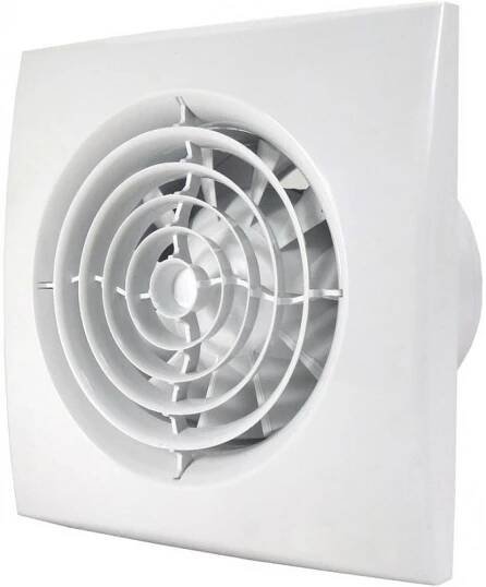 Tichý ventilátor do koupelny DALAP 100 NOMIA se zpětnou klapkou