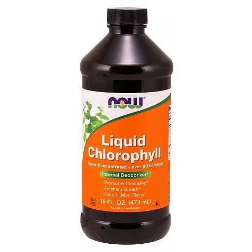Now Foods Liquid Chlorophyll & Mint tekutý chlorofyl 473 ml
