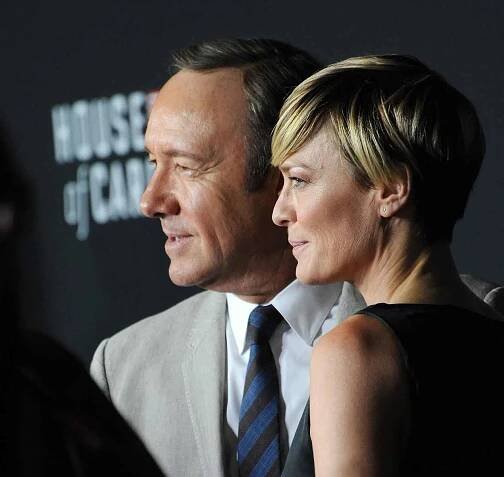 Představitelé hlavních rolí Kevin Spacey a Robin Wrightová