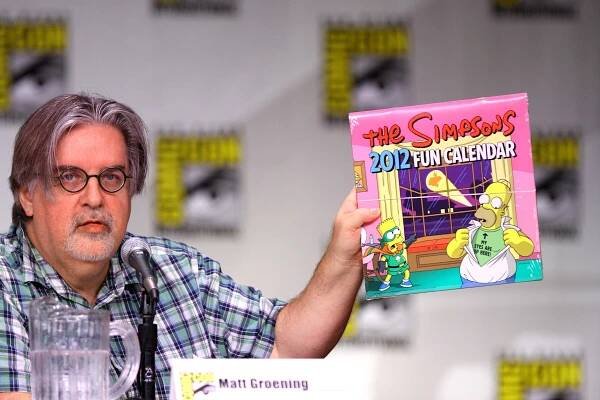 Fotka: Matt Groening na konferenci Comic-Con v San Diegu v roce 2011
