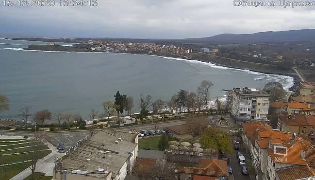 Подвижна HD уеб камера от Царево с панорамен към Черно море