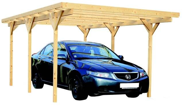 carport LANITPLAST 3 x 5 m střecha CS bronz