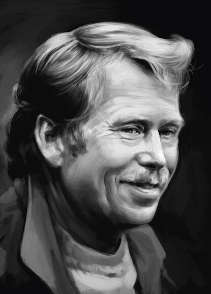 Obrazy | Václav Havel - reprodukce kresby | Naše vojsko